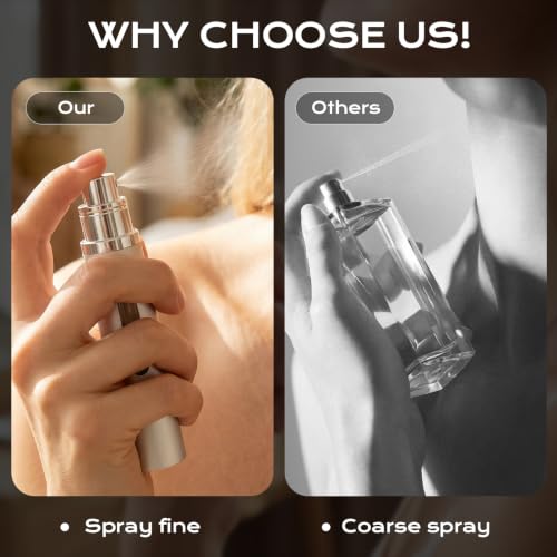 Travel Refillable Perfume Atomizer Spray 3PCS Leak-Proof Portable Fragrance Bottles