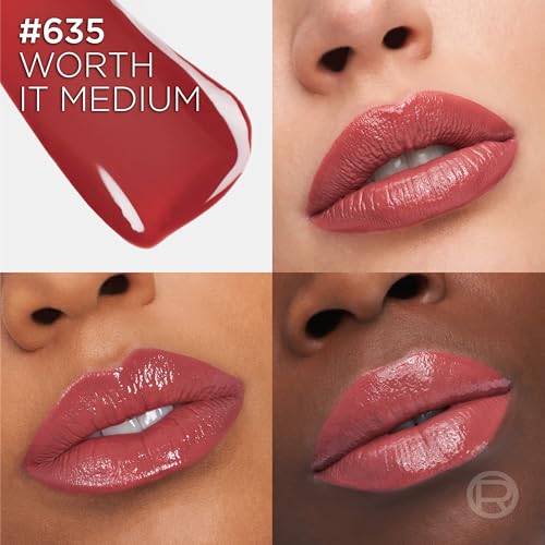 L'Oreal Paris Infallible Lacque Resistance Liquid Lipstick, 16HR Long Lasting Lip Makeup with Lacquer-Like Shine and Zero Transfer, 635, Worth It Medium