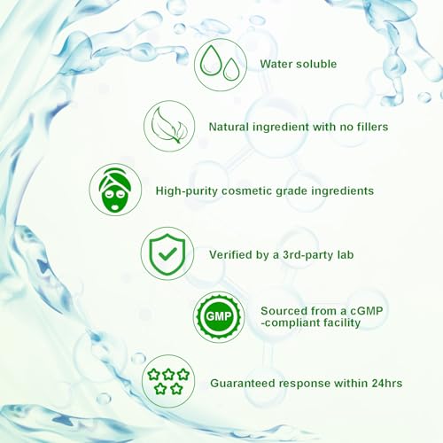 Pure Hyaluronic Acid Powder 1.41 oz Low Molecular Weight for DIY Serums & Skincare - Clear Watery Texture - Variation 1.41 Ounce Pack of 1