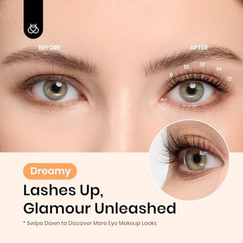 Beetles Lash Clusters with Tweezer 9-16mm Cluster Eyelash Extensions 3D Natural False Eyelashes Wispy Eyelash Clusters 100pcs Individual Lashes DIY Cluster Lashes Dreamy (CND001, 9-16mm)