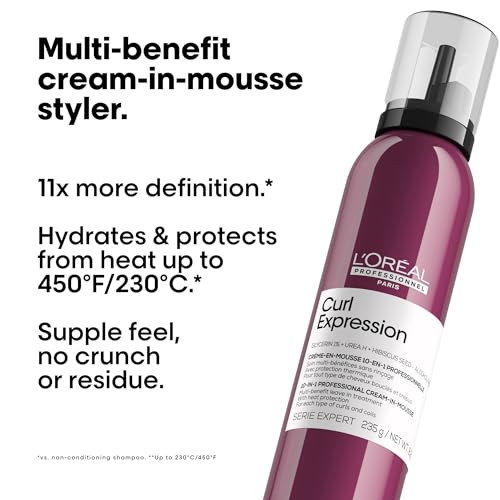 L'Oréal Curl Expression Mousse for Curly Hair - Volumizing & Defining Foam