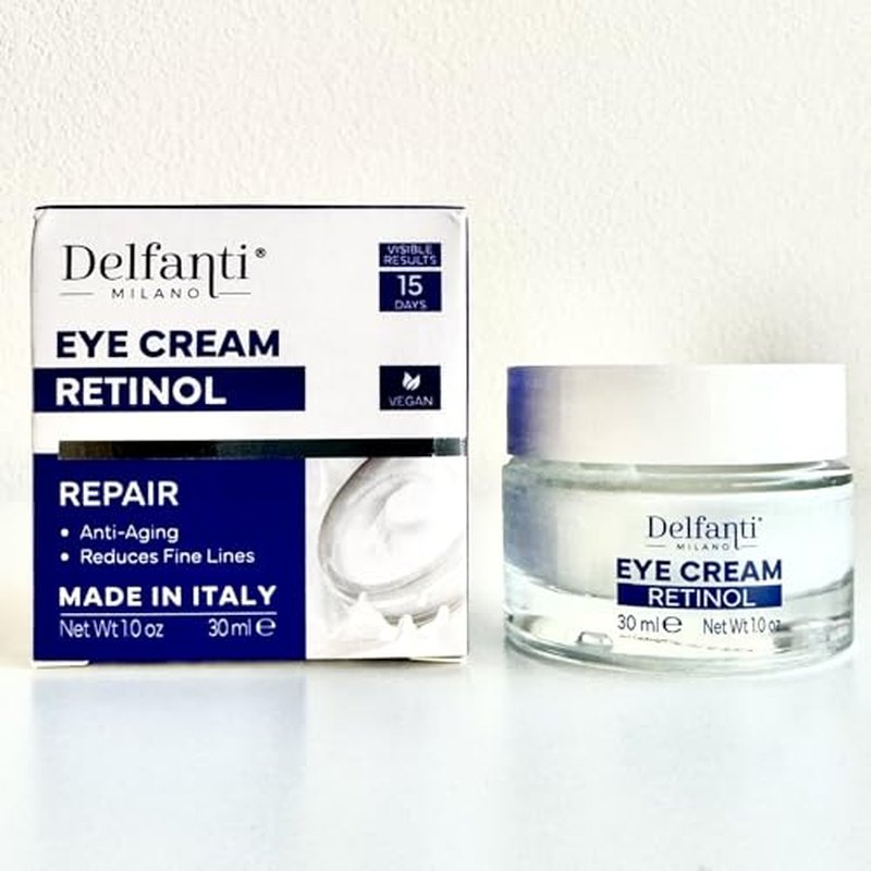 Delfanti-Milano ? RETINOL REPAIR EYE CREAM ? Anti Aging ? Reduces Fine Lines ? Fast Result ? Vegan ? Made in Italy