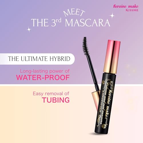 Heroine Make Advanced Film Mascara 2 Pack - Volume & Curl Waterproof Black 1.2 Fl Oz