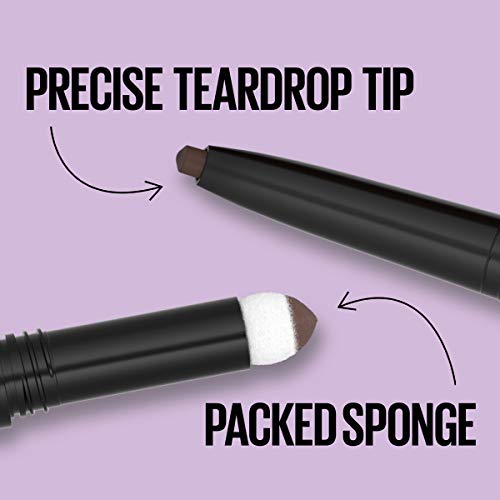 Maybelline Express Brow 2-in-1 Pencil & Powder, Black Brown, Pack of 2 - Full Brows