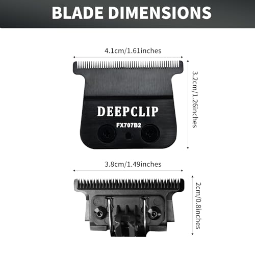 BaBylissPRO Trimmer Blade Replacement 2-Pack – FX707B2 Deep Tooth T-Blade for FX787/LoPROFX FX726