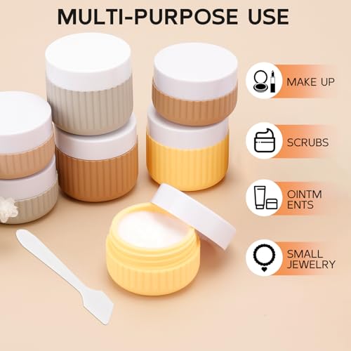 Travel Bottles Set 8 Pcs TSA Approved Silicone Leakproof Containers for Cosmetics