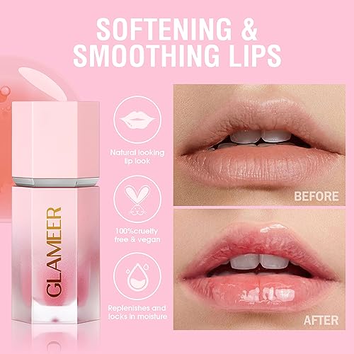 Moisturizing Lip Oil,Fruit Flavoured Lip Oil For Dry Lip,Lip Moisturizing Treatment Nourishing Lip Gloss, for Women Girls Lip Care Products(Coconut + Passion Fruit)