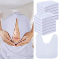 White Split Design Microfiber Facial Towels Set - Spa, Home & Salon Use