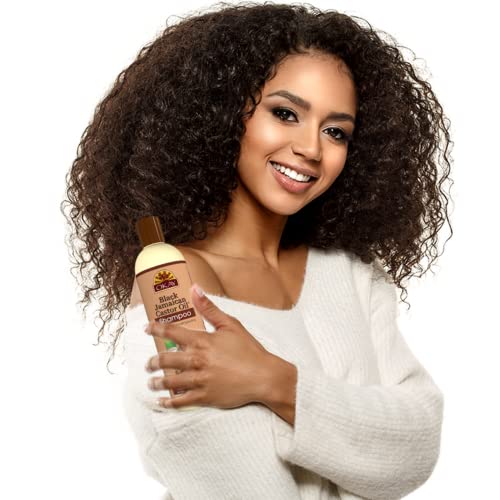 OKAY Black Jamaican Castor Oil Shampoo - Jamaican Castor Shampoo for Hair Health, Natural Moisturizing Cleanser to Strengthen & Restore Damaged Hair for Women & Men - 12 fl oz (Pack of 1)