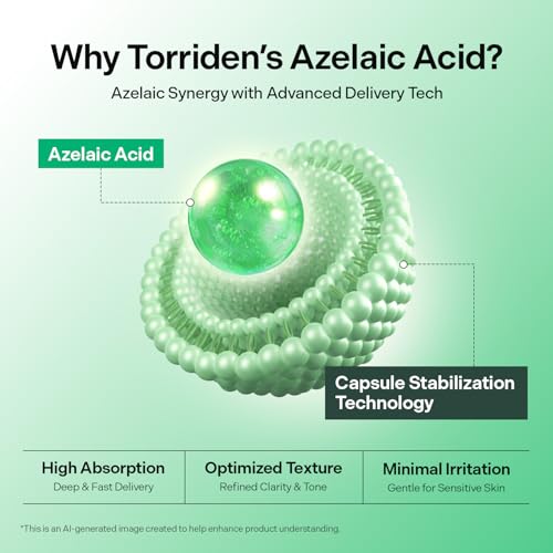 Torriden Azelaic Acid Mask - 10 Sheets for Brightening & Oil Control