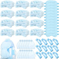 Wavyknot Blue 48-Piece Spa Party Supplies Set with Headbands Eye Masks & Claw Clips