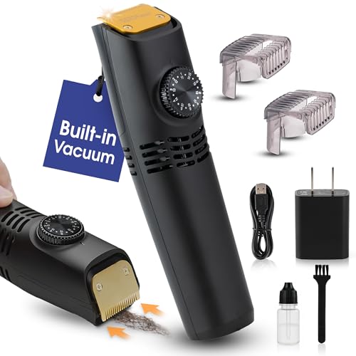 Bell+Howell Vacutrim Cordless Beard Trimmer with Vacuum & 20 Settings