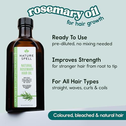 Nature Spell Hair Growth Duo with Rosemary & Batana Oils - Nourishing Hair & Scalp Treatment