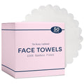 Disposable Face Towels for Sensitive Skin - Bamboo, 50 Count