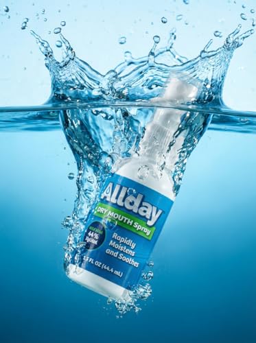 Allday Dry Mouth Spray Max Strength with Xylitol - 1.5 Fl Oz Pack of 8