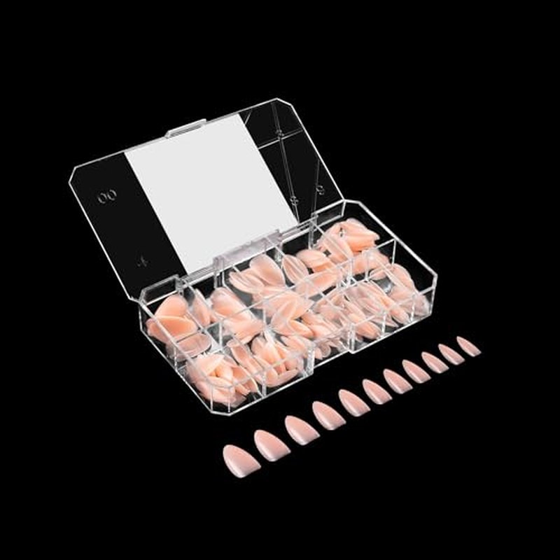 Apres Neutrals Gel-X Chloe Box Of Nail Tips, 11 Sizes 00-9, Soft Gel Tip Box (150pcs) (Natural Almond Medium, 150)