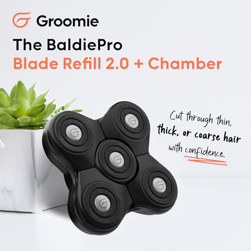BaldiePro Blade Refill for Head Shaver – SmoothShave Technology, Waterproof, 2.0