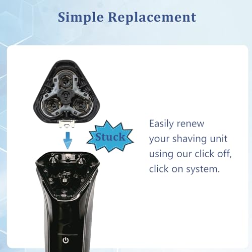 Ruixin 1 Pack Replacement Shaver Head for Philips Norelco Series S2000/S3000 - Compatible with X3052/91, X3001/90, S1311, S1211, S1121, S1015