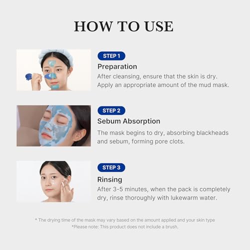Medicube Zero Pore Mud Mask & Silicone Brush Set for Deep Pore Cleansing