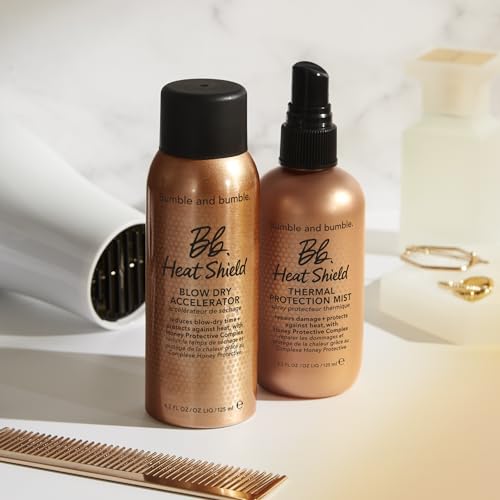 Bumble and bumble. Heat Shield Blow Dry Accelerator Hair Mist | Anti Frizz, Heat Protection, Reduce Blow Dry Time, Color Safe | Curly, Wavy, Straight, 4.2 Fl Oz