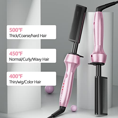 DAN Technology Double-Sided Teeth Hot Comb 500°F Hair Straightener & Wig Styler