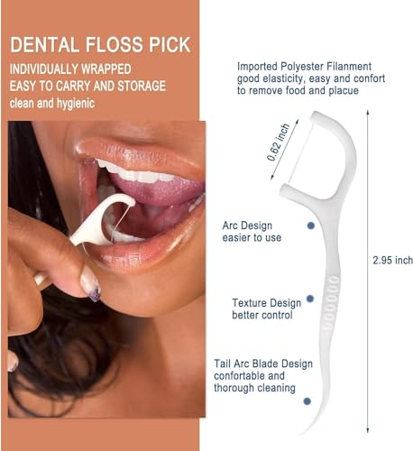100 Pack Disposable Toothbrushes with Toothpaste and Floss - Individually Wrapped - Multiple Colors