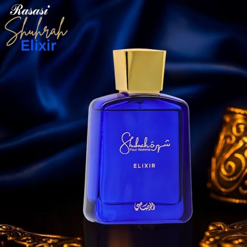 RASASI Shuhrah Elixir Pour Homme Eau De Parfum 90ml - Long-Lasting Woody Spicy Cologne