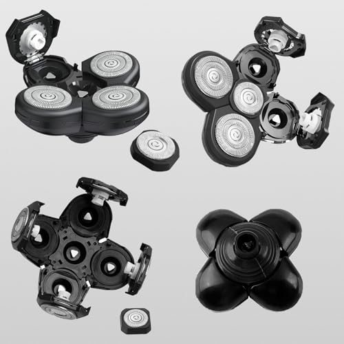 Head Shaver Replacement Heads for Freebird & Flex Series - 4 Pack