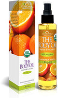 US Organic Body Oil - Fresh Orange with Jojoba & Avocado Oil, USDA Certified Organic, 5 Fl Oz - Orange