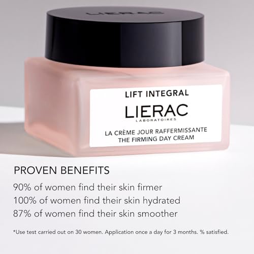 Lierac Lift Integral Firming & Wrinkle Face Cream - Face Moisturizer with Collagen, Elastin & Hyaluronic Acid, Moisturizer Reduces Appearance of Wrinkles Suitable for Women's Sensitive Skin - 50ml