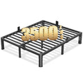 Queen 10 Inch Heavy Duty Metal Bed Frame with Rounded Corners and Headboard Hole