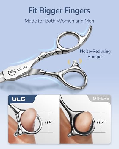 Professional Hair Thinning Scissors 6.5" - Japanese Stainless Steel Salon Shears for Styling & Home Use