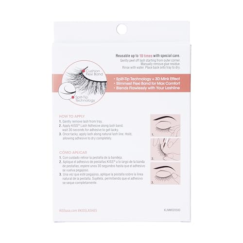 KISS Naked Drama, False Eyelashes, 'Multipack Taffeta', 14mm, Includes 4 Pairs Of Lashes, Easy to Apply, Reusable Lash Clusters