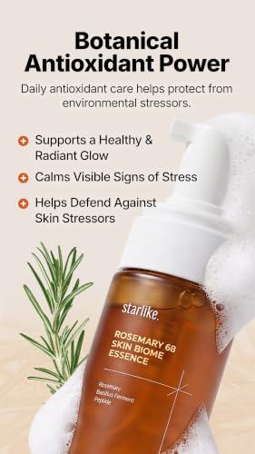 Rosemary Skin Biome Essence - Hydrating Antioxidant Face Serum 3.38 Fl Oz