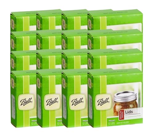 Ball Regular Mouth Mason Jar Lids – 16 Dozen (192 Lids) for Canning, Made in USA