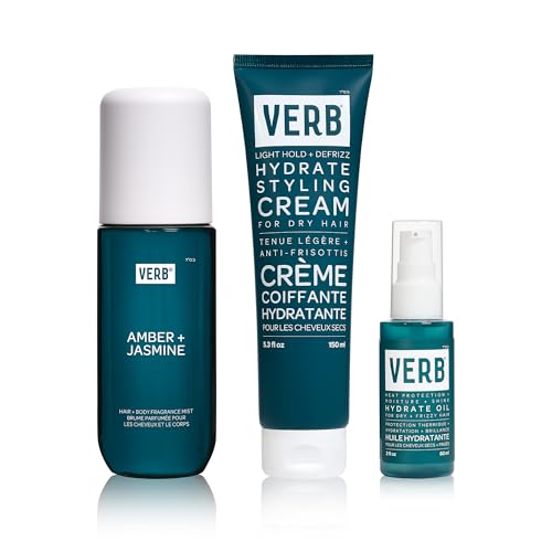 VERB Hydrate Styling Cream with Amber & Warm Jasmine Scent – Frizz Control & Moisture for Dry Hair
