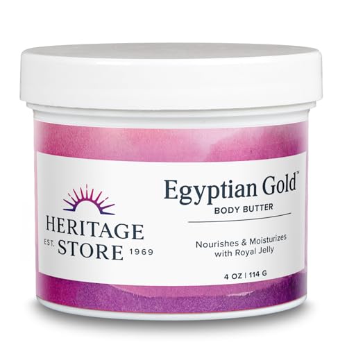 Egyptian Gold Body Butter Moisturizer - Deep Hydrating Skin Nourishment, 4 oz