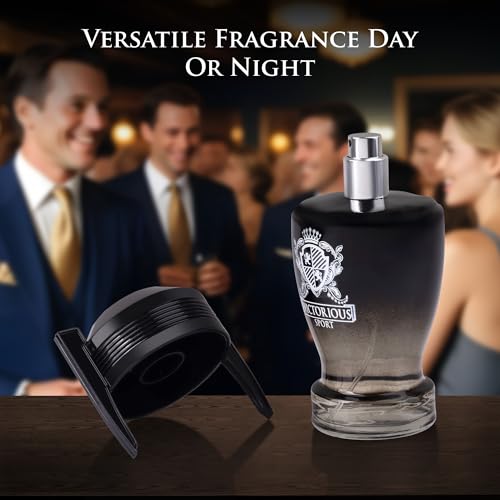 Men's Spicy Amber Fragrance - Long-Lasting Eau De Toilette 3.4 fl oz