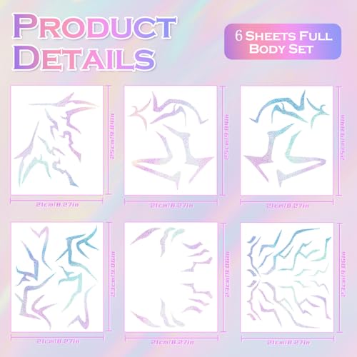 Henna Tattoo Kit,12 Sheets Stickers for Henna Tattoo Hand Forearm Glitter Airbrush DIY Tattooing Template, Large Indian Mehndi Temporary Tattoo Stickers