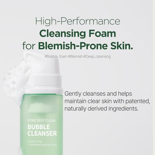 PONGDANG Pore Deep Clean Double Cleansing Duo: Cleansing Oil & Bubble Cleanser Set, Sebum Care, Makeup and Blackhead Remover | Korean Skin Care