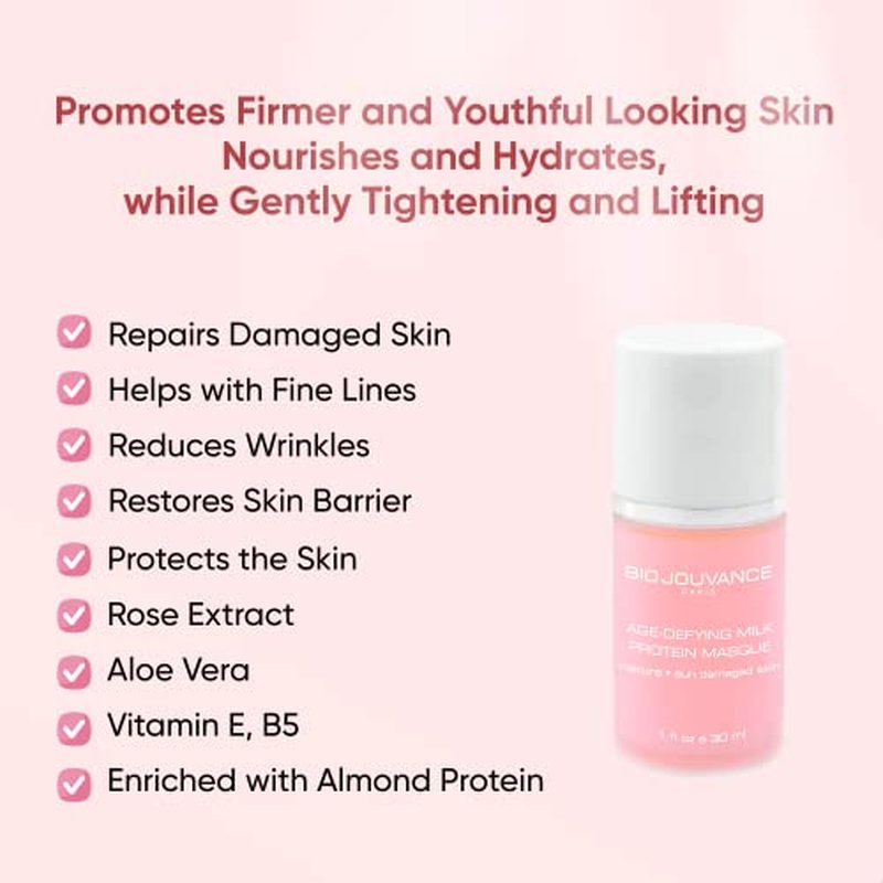 Bio Jouvance - Age Defying Milk Protein Mask 1 oz / 30ml Face Skin Care Treatment