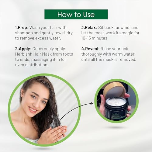 Herbishh Keratin & Argan Oil Hair Mask Combo for Damaged, Dry & Frizzy Hair