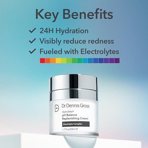 Dr Dennis Gross Alpha Beta pH Balance Hydrating Gel Cream – Electrolyte & AHA Skin Moisturizer, 1.7 fl oz