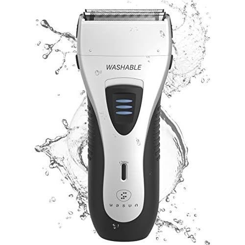 YASUN Foil Shaver - Electric Razor, Wet/Dry IPX7 Waterproof, Pop-up Beard Trimmer, Cordless Rechargeable Mens Razor - YS5800 Silver & Black