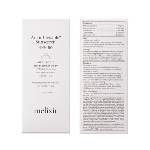 Invisible Sunscreen SPF 50 for Face - No White Cast, Hydrating & Water-Resistant