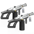 KOACKL 2 Pack 24-Inch Propane Torch Gun with Adjustable Flame for BBQ & Camping, Silver & Black