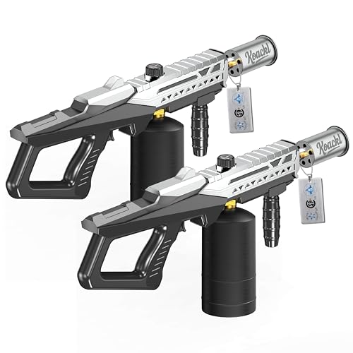KOACKL 2 Pack 24-Inch Propane Torch Gun with Adjustable Flame for BBQ & Camping, Silver & Black