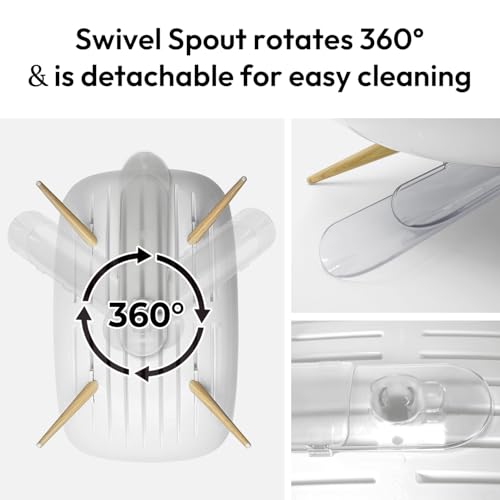 Carrotez Wide Self-Draining Dish Drying Rack - 18.7 x 12.4 Inches, White