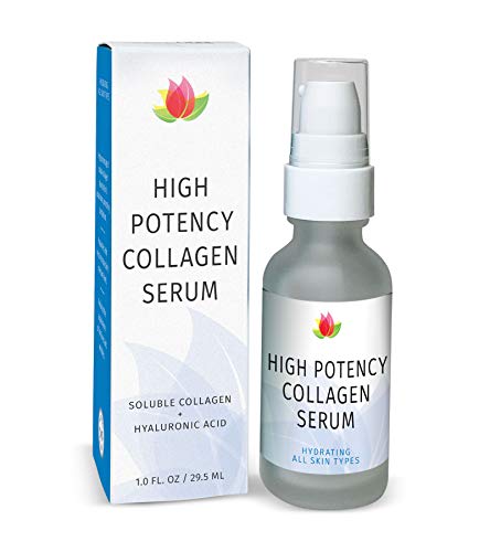 High Potency Collagen Face Serum with Hyaluronic Acid - 1 oz