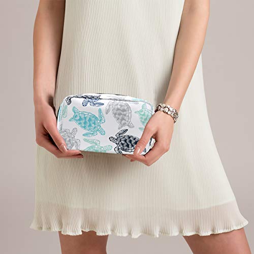 MOYYO Sea Turtles Makeup Bag Portable Cosmetic Organizer Lightweight Travel Toiletry Bag Makeup Cosmetic Case for Women Girls